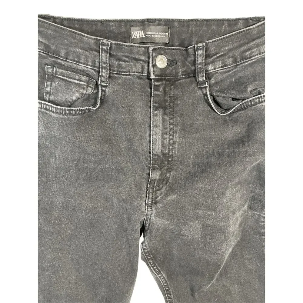 Zara Jeans The High Waist Skinny in Sein Black Women’s Size 6 Denim